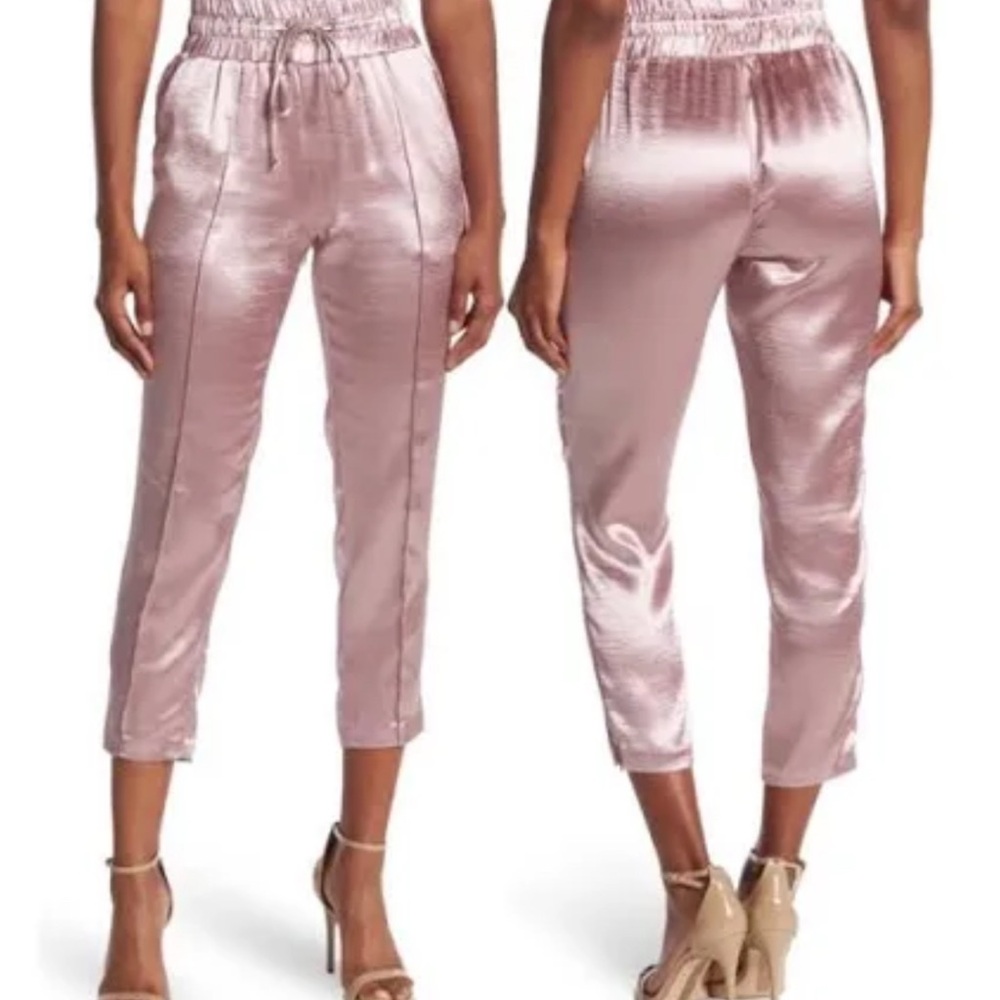cinq a sept adalie hammered satin ankle pants